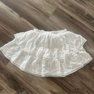 RUFFLE TIERED SKIRT